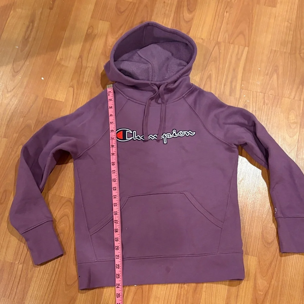 Champion Plum Hoodie with Logo - Picture 6 of 9